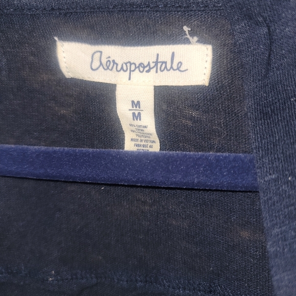 Misses sz M Navy Blue Aeropostale Open cardigan sweater - Picture 4 of 4